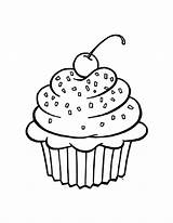 Cupcakes Chocolate Sprinkles Coloring Pages  NetArt pages sketch template
