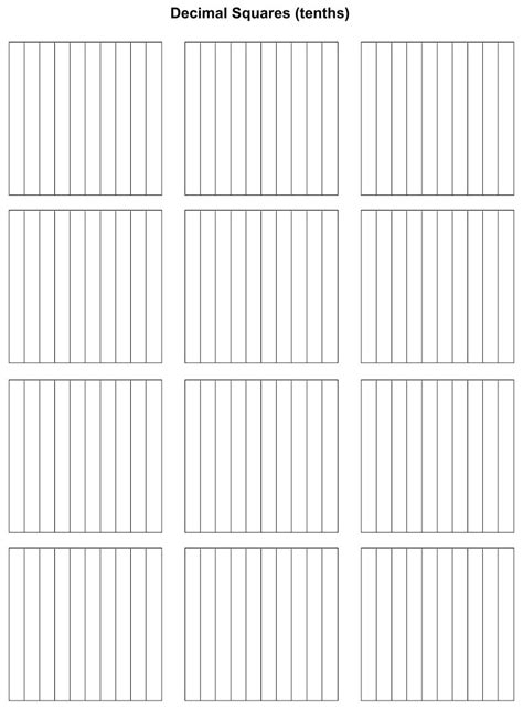 Blank Hundredths Grids - 10 Free PDF Printables | Printablee