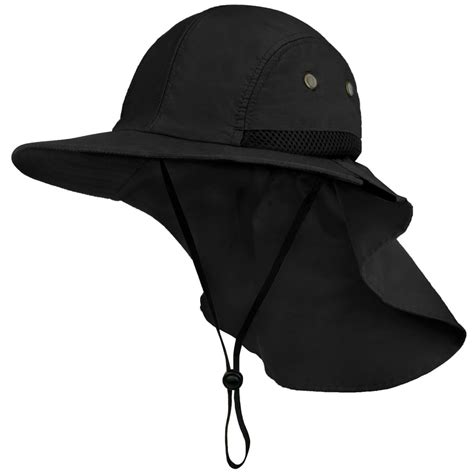 SUN CUBE Mens Fishing Hat with Neck Flap for Men | Sun Hat with Wide ...