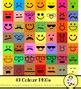 Smiley Face Emoji Emoticon Clip Art Set by Prawny | TPT