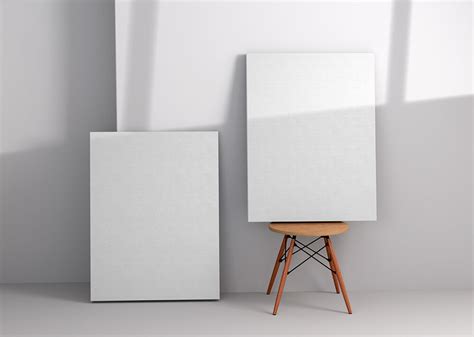 Free Wall Art Canvas Mockup - PsFiles