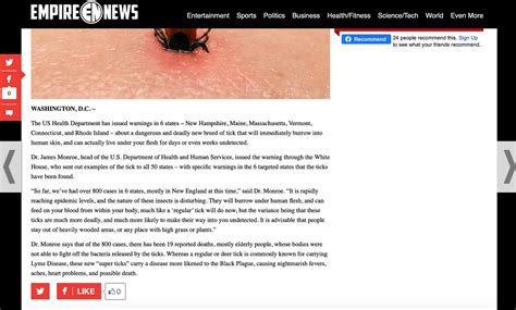 Fake News: New Rare Tick Warning. INTRODUCTION: | by Allison | Medium