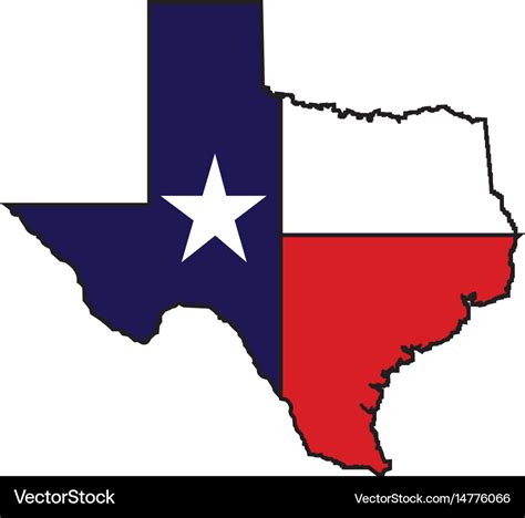 Us state of texas map logo design Royalty Free Vector Image