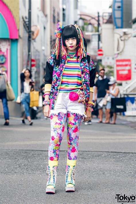 Harajuku Girl In Colorful Kawaii Japanese Street Style w/ 6%DOKIDOKI, WC, Claire’s & Yosuke ...