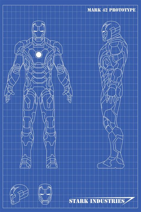 Iron Man Blueprints Mk42 by nickgonzales7 on deviantART | Iron man ...