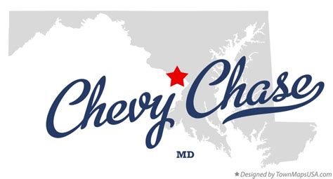 Map of Chevy Chase, MD, Maryland