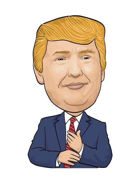 caricaturecartoon: Donald Trump vector illustration, Donald Trump ...