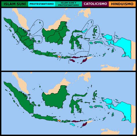 Majority religions in Indonesia by matritum on DeviantArt