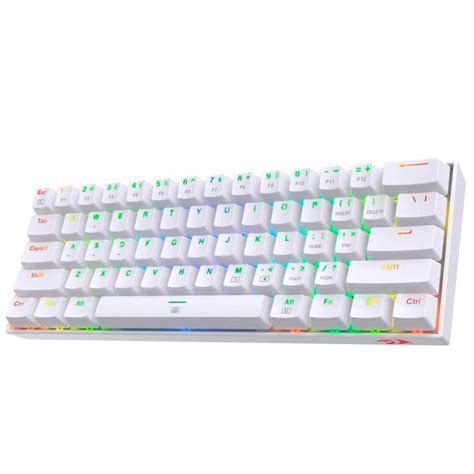 Teclado Mecanico Redragon Dragonborn Rgb Blanco Switch Brown