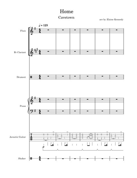 Home – cavetown Sheet music for Piano, Flute, Clarinet in b-flat, Guitar & more instruments ...