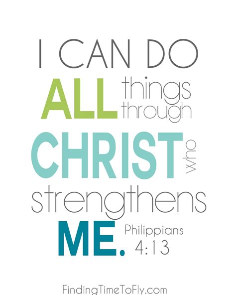 I Can Do All Things Through Christ - Finding Time To Fly