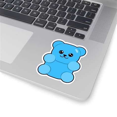 Blue Gummy Bear Sticker - Etsy