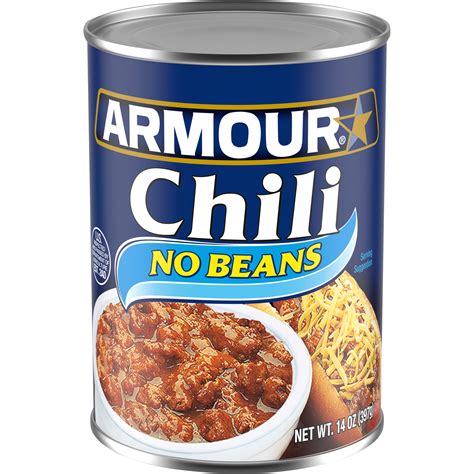 Armour Star Chili with No Beans, Canned Food, 14 OZ - Walmart.com ...