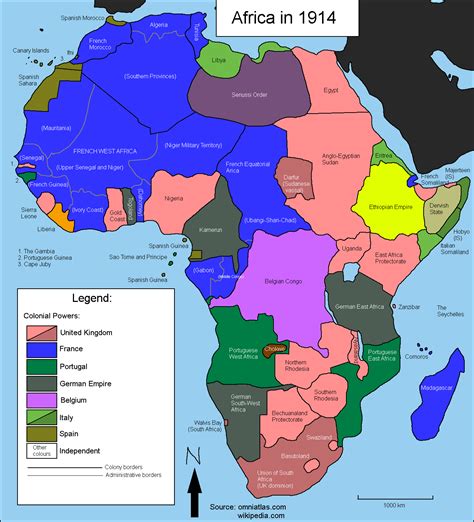 An updated version of my 1914 Africa map. : MapPorn