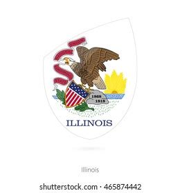 Flag Illinois Vector Illustration Stock Vector (Royalty Free) 465874442 | Shutterstock