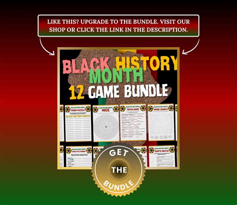 Black History Month Trivia Game, Trivia Game, Black History, Black History Games, Black History ...