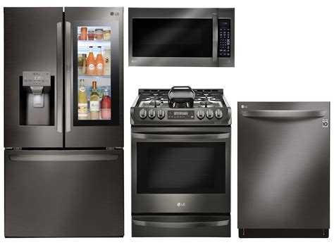 Black Stainless Steel Kitchen Appliance Set | Home Design Ideas