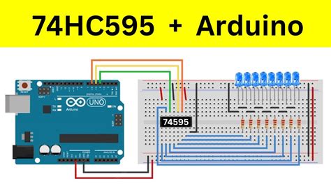 74hc595 with Arduino tutorial - YouTube