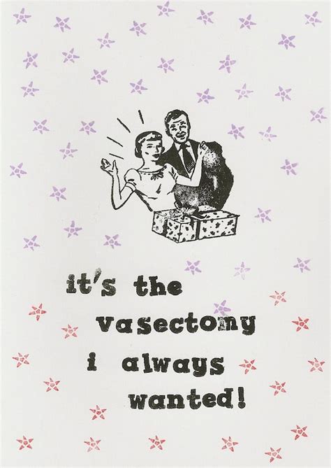 Items similar to Funny vasectomy handstamped greeting card on Etsy