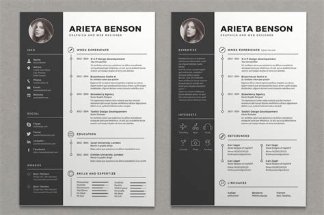 30+ Resume Templates For Cracking a Perfect Job (Updated) - Graphic Cloud