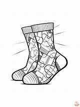 Printable Socks Coloring Pages Free For Kids And Adults sketch template