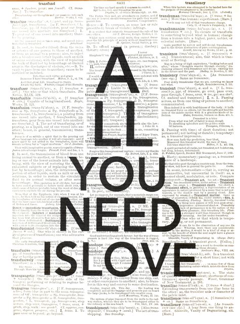 All You Need Is Love | Poster prints, Posters art prints, Art desk