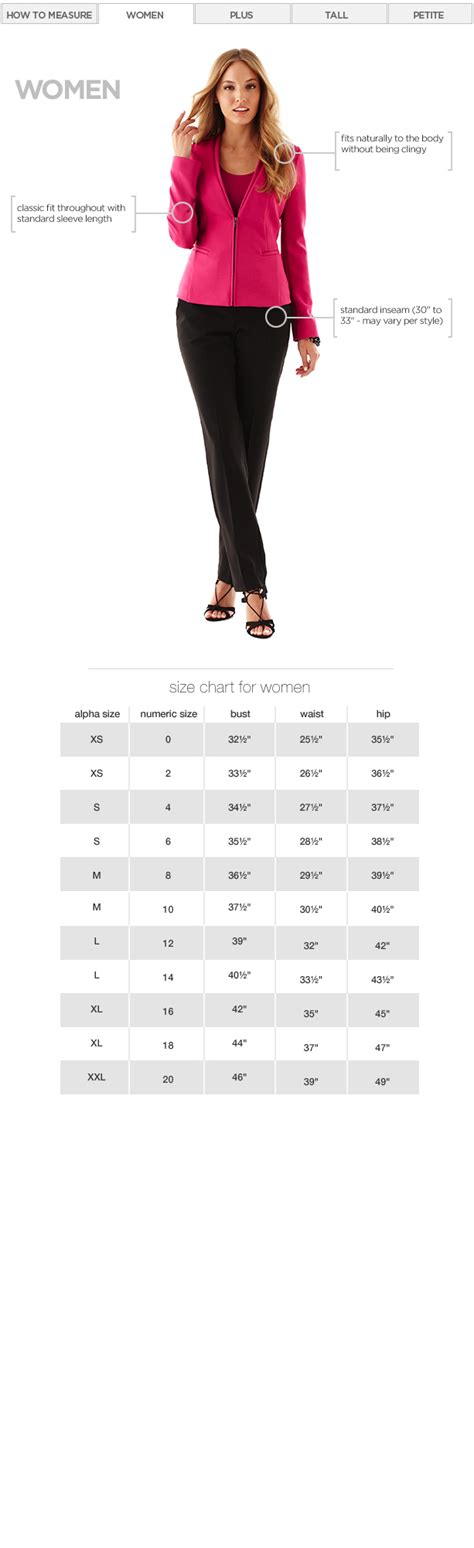 size chart print