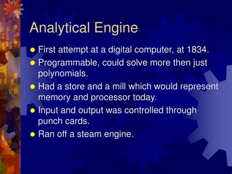 PPT - Charles Babbage’s Analytical engine PowerPoint Presentation, free ...