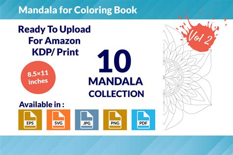 Mandalas for Coloring Book Vol - 02 Graphic by Digital Pencil ...