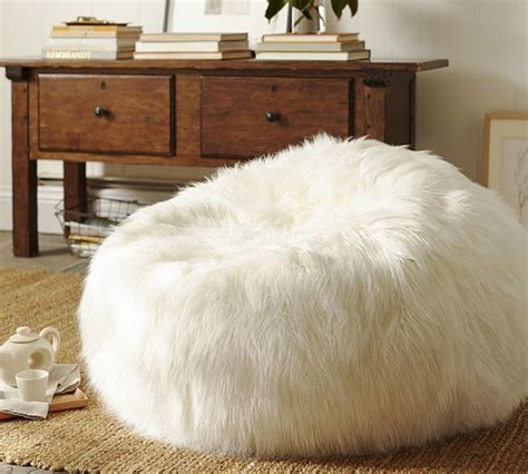 Faux Fur Beanbag Cover, Long Shaggy - Contemporary - Bean Bag Chairs ...