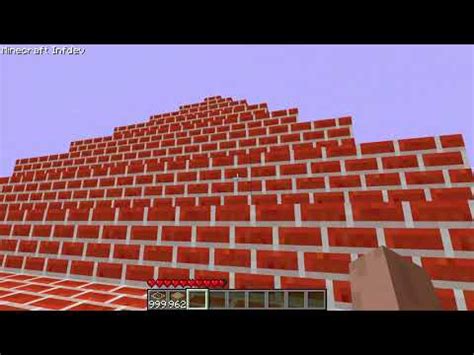 Minecraft Infdev Brick pyramid - YouTube