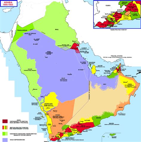 Arabian Peninsula 1905-1923 [1548x1557] : r/MapPorn