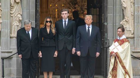 Melania Trump's mother's funeral attended by former president in Florida