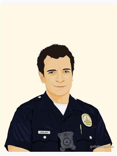 "John Nolan - S4 (detailed)| The Rookie" Poster for Sale by ...