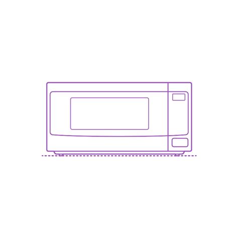 Microwaves Dimensions & Drawings | Dimensions.com