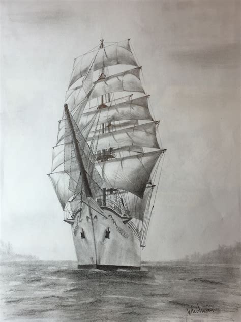 Ship Pencil Drawing at GetDrawings | Free download