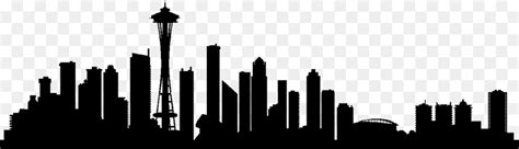 Seattle Skyline Drawing Silhouette - Silhouette png download - 1300*375 - Free Transparent ...