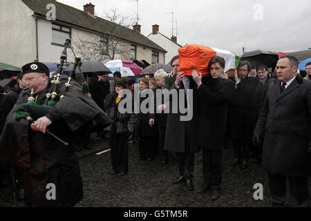 Dolours Price funeral Stock Photo - Alamy