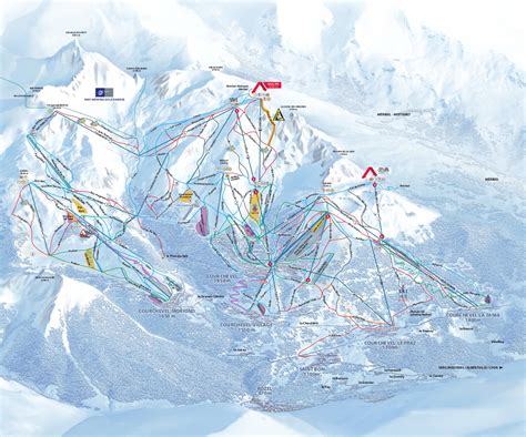 Courchevel Ski Trail Map