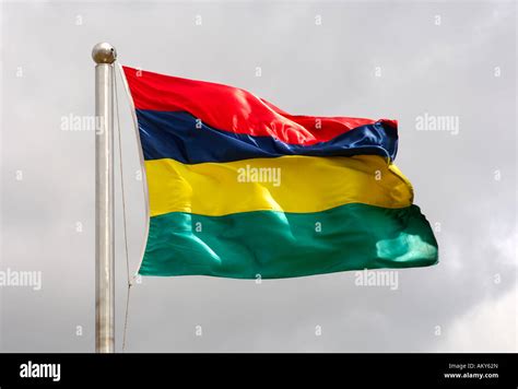 National flag of Mauritius Stock Photo - Alamy