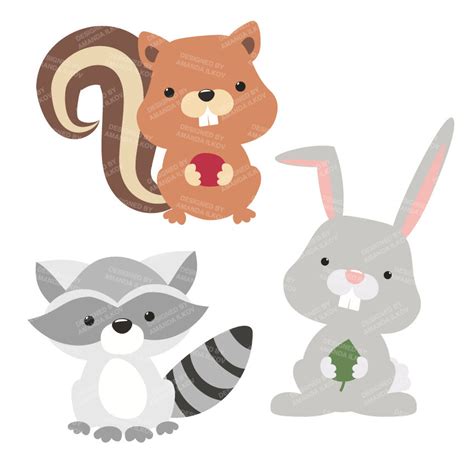 clip art woodland creatures - Clip Art Library