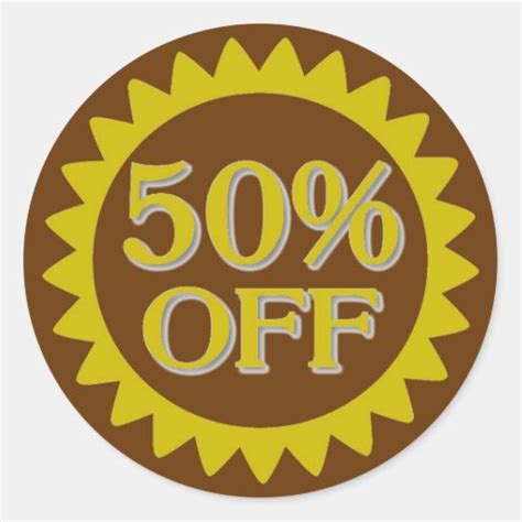 50 Percent Off Stickers, 50 Percent Off Sticker Designs