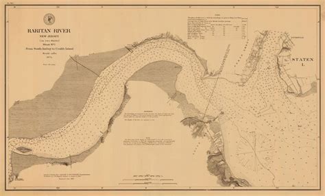 Raritan River Map - 1874 | New brunswick map, Raritan, New brunswick