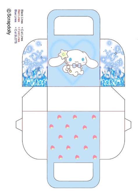 cinnamoroll box mold | Hacer cajas de regalo, Plantilla para muñeca de papel, Manualidades ...