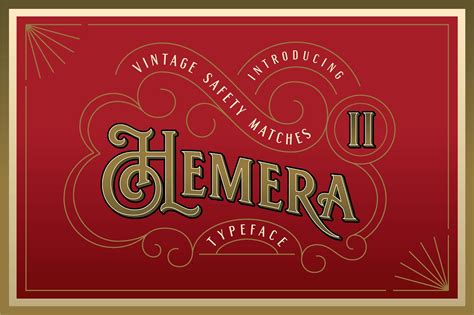 Hemera II - Vintage Decorative Font | Vintage fonts, Victorian fonts ...