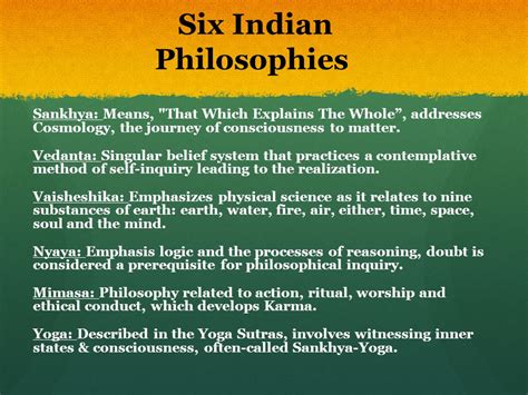 Schools of Indian Philosophy