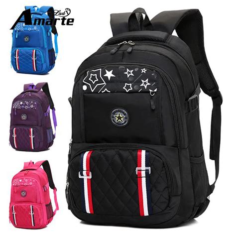 2018 latest style fashion nylon backpack school bag for boys girls ...