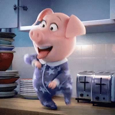 GIFs of Dancing Pigs. 57 Animated Images For Free