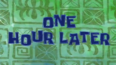 Spongebob transition sound effect: One hour later - YouTube