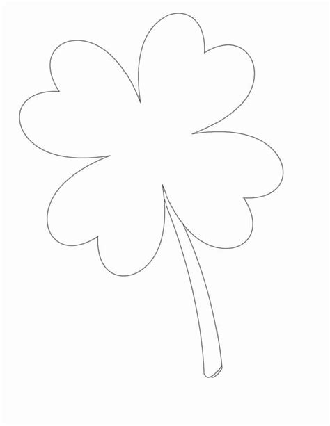 Four Leaf Clover Template Printable Free - FREE PRINTABLE TEMPLATES